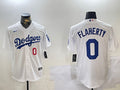 Men’s Los Angeles Dodgers Jack Flaherty #0 White Home Jersey