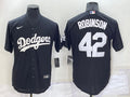 Men’s Los Angeles Dodgers Jackie Robinson #42 Black Baseball Jersey