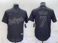 Men’s Los Angeles Dodgers Julio Urias #7 Black Authentic Jersey