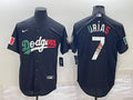Men’s Los Angeles Dodgers Julio Urias #7 Black Stitched Baseball Jersey