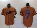 Men’s Los Angeles Dodgers Julio Urias #7 Brown Jersey