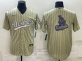 Men’s Los Angeles Dodgers khaki Baseball Jersey
