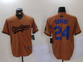 Men’s Los Angeles Dodgers Kobe Bryant #24 Brown Jersey
