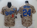 Men’s Los Angeles Dodgers Kobe Bryant #8-24 Camouflage Baseball Jersey