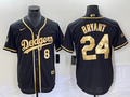 Men’s Los Angeles Dodgers Kobe Bryant Black Jersey