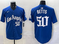 Men’s Los Angeles Dodgers Mookie Betts #50 Royal Alternate Jersey