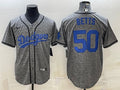 Men’s Los Angeles Dodgers Mookie Betts Nike Gray Alternate Name Jersey