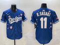 Men’s Los Angeles Dodgers Roki Sasaki #11 Royal Team Jersey