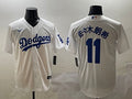 Men’s Los Angeles Dodgers Roki Sasaki #11 White Team Jersey
