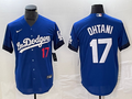 Men’s Los Angeles Dodgers Shohei Ohtani #17 Blue Team Jersey