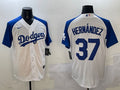 Men’s Los Angeles Dodgers Teoscar Hernandez #37 White Jersey