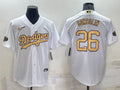 Men’s Los Angeles Dodgers Tony Gonsolin #26 White Baseball Jersey