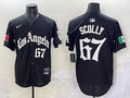 Men’s Los Angeles Dodgers Vince Scully #67 Black Limited Jersey