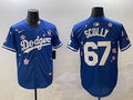 Men’s Los Angeles Dodgers Vince Scully #67 Royal Jersey