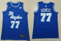 Mens Los Angeles Lakers #77 Luka Doncic Royal Classic Edition Jersey