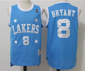 Men’s Los Angeles Lakers #8 Kobe Bryant Blue All Star Swingman Throwback Jersey