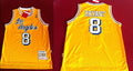 Men’s Los Angeles Lakers #8 Kobe Bryant Los Yellow  1996-1997 Throwback Jersey