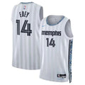 Mens Memphis Grizzlies #14 Zach Edey White 2025-26 City Edition Swingman Jersey