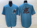 Men’s Miami Marlins Blue Alternate Team Jersey