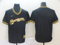 Men’s Milwaukee Brewers Black Blank Jersey