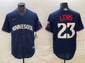 Men’s Minnesota Twins Royce Lewis #23 Navy Alternate Jersey