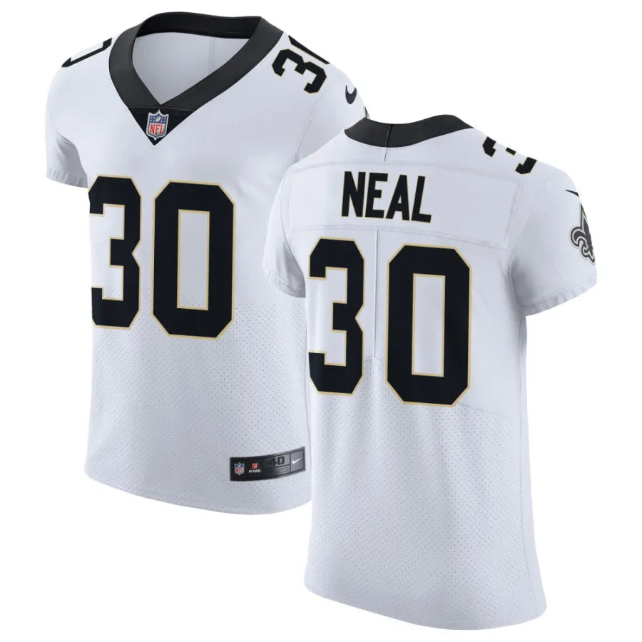 Mens New Orleans Saints #30 Devin Neal Nike White Vapor F.U.S.E Limited Jersey