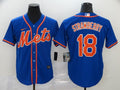 Men’s New York Mets Darryl Strawberry #18 Blue Baseball Jersey