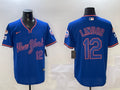 Men’s New York Mets Francisco Lindor #12 Royal Jersey