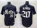 Men’s New York Mets Pete Alonso #20 Black Jersey