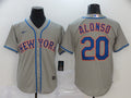 Men’s New York Mets Pete Alonso #20 Gray Baseball Jersey