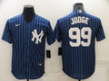 Men’s New York Yankees Aaron Judge #99 Blue Baseball Jersey