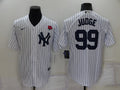 Men’s New York Yankees Aaron Judge #99 White Jersey