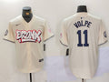 Men’s New York Yankees Anthony Volpe #11 Cream Limited Jersey