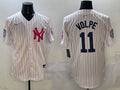 Men’s New York Yankees Anthony Volpe #11 White Team Jersey