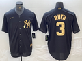Men’s New York Yankees Babe Ruth #3 Black Limited Jersey