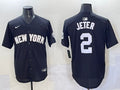 Men’s New York Yankees Derek Jeter #2 Black Lights Out Jersey