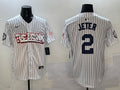 Men’s New York Yankees Derek Jeter White Limited Jersey