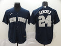 Men’s New York Yankees Gary Sanchez #24 Navy Baseball Jersey