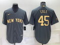 Men’s New York Yankees Gerrit Cole #45 Gray Jersey