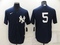 Men’s New York Yankees Joe DiMaggio #5 Navy Name Jersey