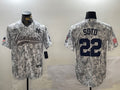 Men’s New York Yankees Juan Soto #22 Arctic Camo 2024 Salute to Service Limited Jersey