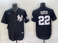 Men’s New York Yankees Juan Soto #22 Black Jersey