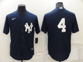 Men’s New York Yankees Lou Gehrig #4 Navy Name Jersey