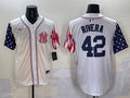 Men’s New York Yankees Mariano Rivera #42 White Team Jersey
