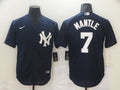 Men’s New York Yankees Mickey Mantle #7 Navy Baseball Jersey