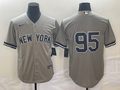 Men’s New York Yankees Oswaldo Cabrera #95 Gray Name Jersey