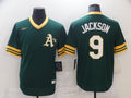 Men’s Oakland Athletics Reggie Jackson #9 Green Baseball Jersey
