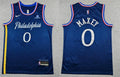 Mens Philadelphia 76ers #0 Tyrese Maxey Navy 2025-26 City Edition Swingman Jersey