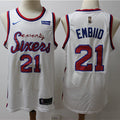 Men’s Philadelphia 76ers #21 Joel Embiid Nike Hardwood Classics Swingman Jersey