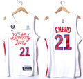 Mens Philadelphia 76ers #21 Joel Embiid White 2022-23 City Edition Authentic Player Jersey